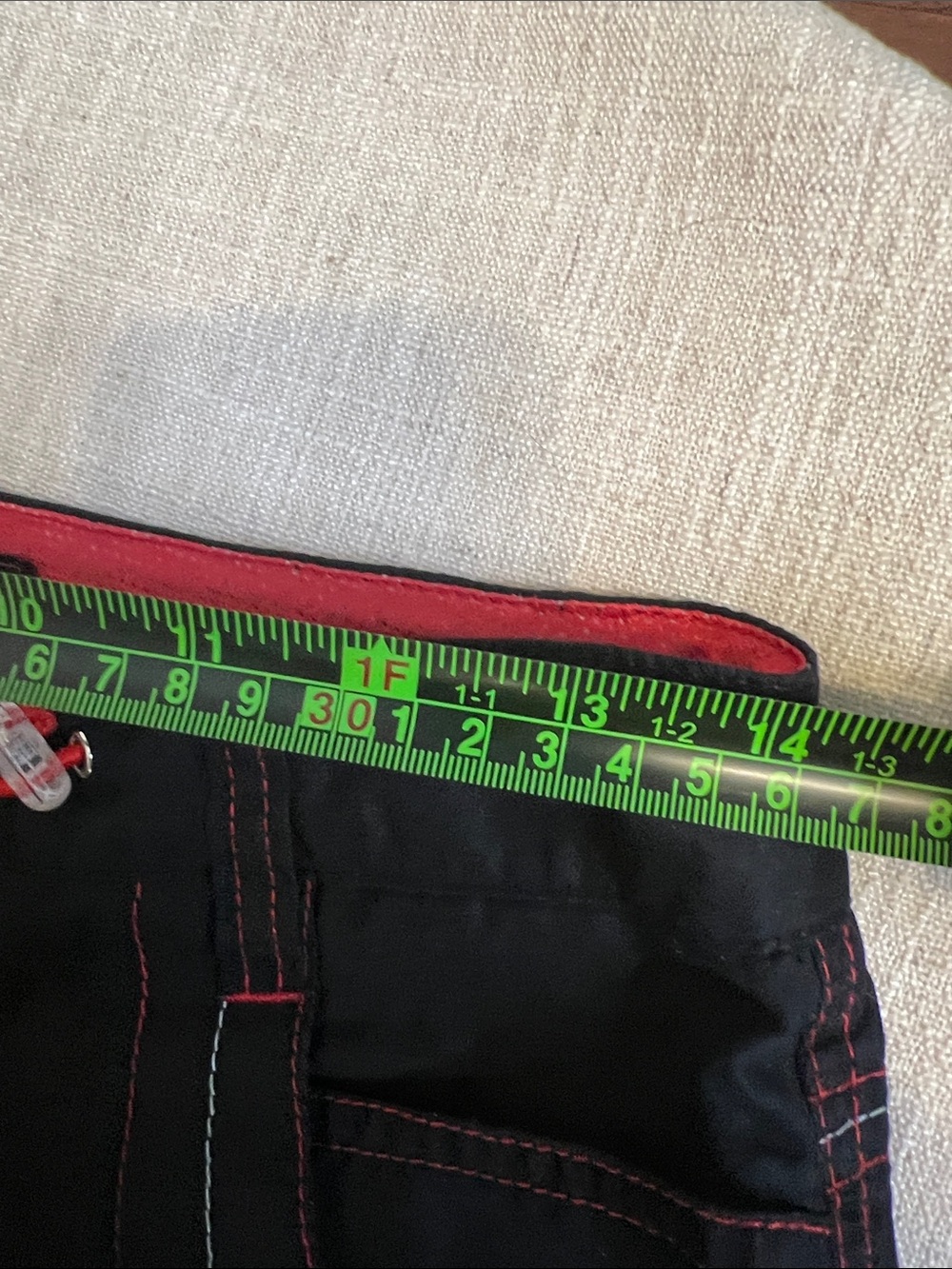 Vintage Y2K Kikgirl RaverBlack Cargo Pants with Red Accents - Picture 10 of 10